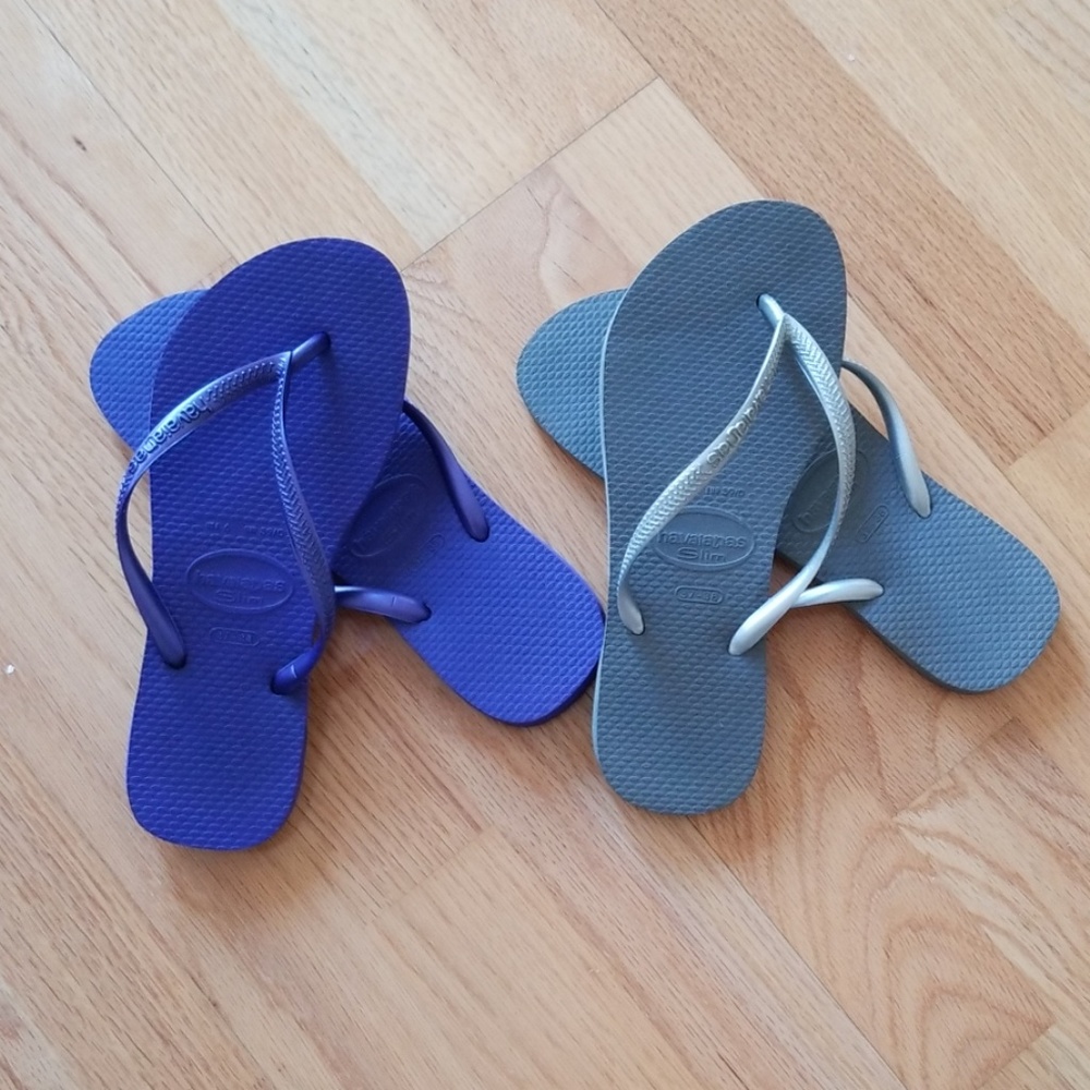EUC Bundle of Havaianas Slim Sandals